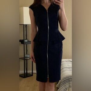 Enfocus Studio Women's Navy Midi Dress